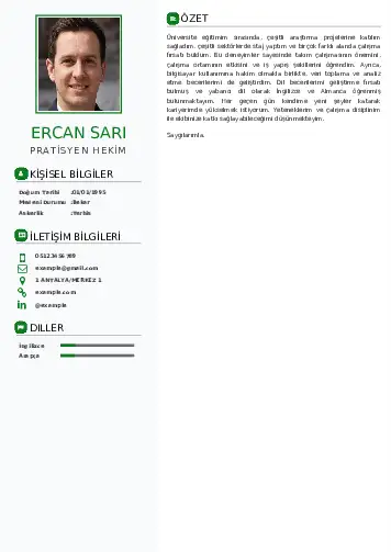 Pratisyen Hekim Cv Örnekleri cv indir